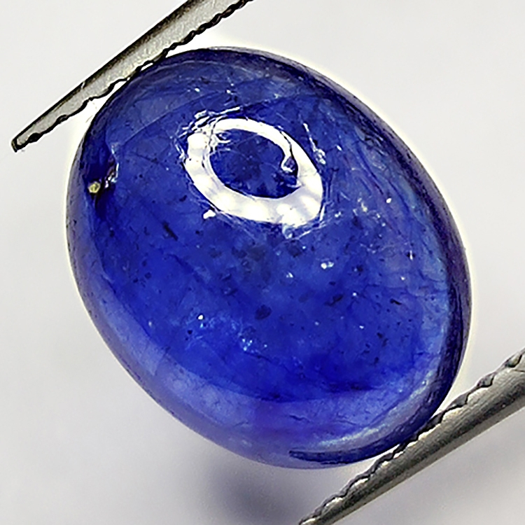 6.12ct Blue Sapphire cabochon oval 11.8x9.4mm