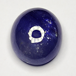 6.89ct Blauer Saphir cabochon oval 11.9x10.1mm