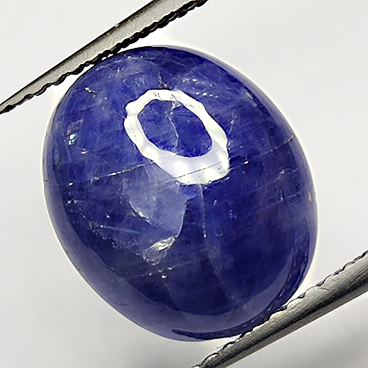 6.80ct Blue Sapphire cabochon oval 12.0x10.1mm