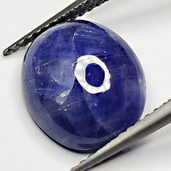 6.80ct Blauer Saphir cabochon oval 12.0x10.1mm