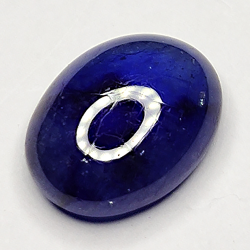 4.44ct Blue Sapphire cabochon oval 11.0x8.5mm