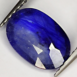 2.06ct Zaffiro Blu taglio ovale 9.6x6.8mm