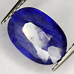 2.06ct Zafiro Azul talla oval 9.6x6.8mm