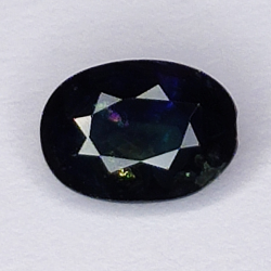 0.81ct Blauer Saphir Ovalschliff 6.5x4.7mm