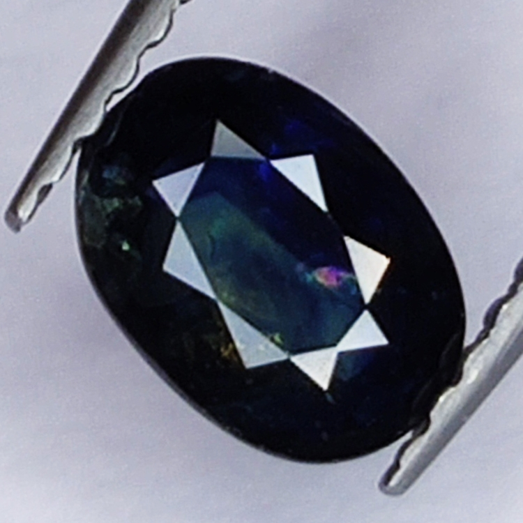 0.81ct Blue Sapphire oval cut 6.5x4.7mm