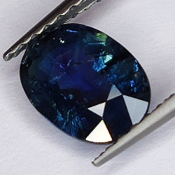 1.25ct Blauer Saphir Ovalschliff 7.6x5.6mm