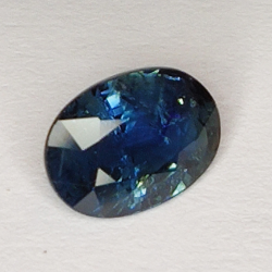 1.25ct Zaffiro blu taglio ovale 7.6x5.6mm