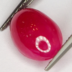 2.04ct Ruby Star cabochon oval 8.7x6.0mm