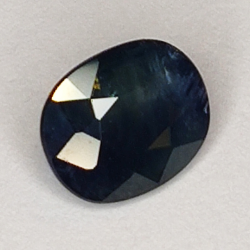 1.09ct Saphir Bleu coupe ovale 6.6x5.5mm