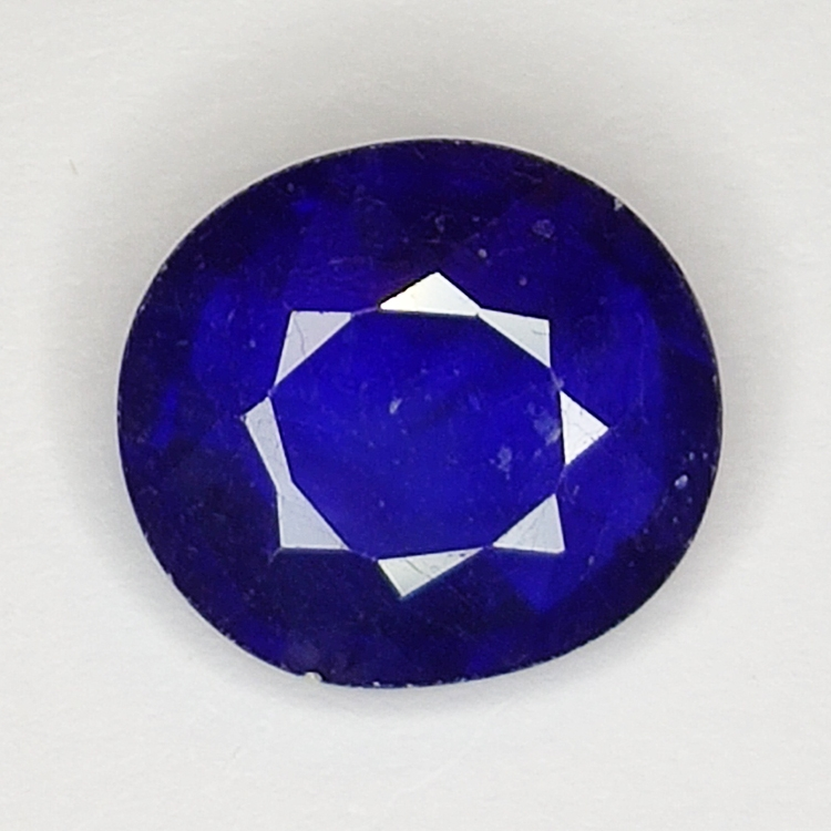 9.44ct Zaffiro blu taglio ovale 13.8x12.4mm