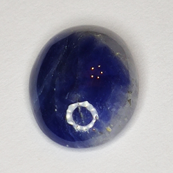 4.70ct Bleu Saphir cabochon ovale 12.0x9.1mm