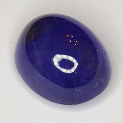 7.24ct Bleu Saphir cabochon ovale 11.4x9.1mm