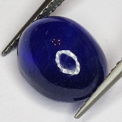 5.41ct Blauer Saphir cabochon oval 10.3x8.1mm