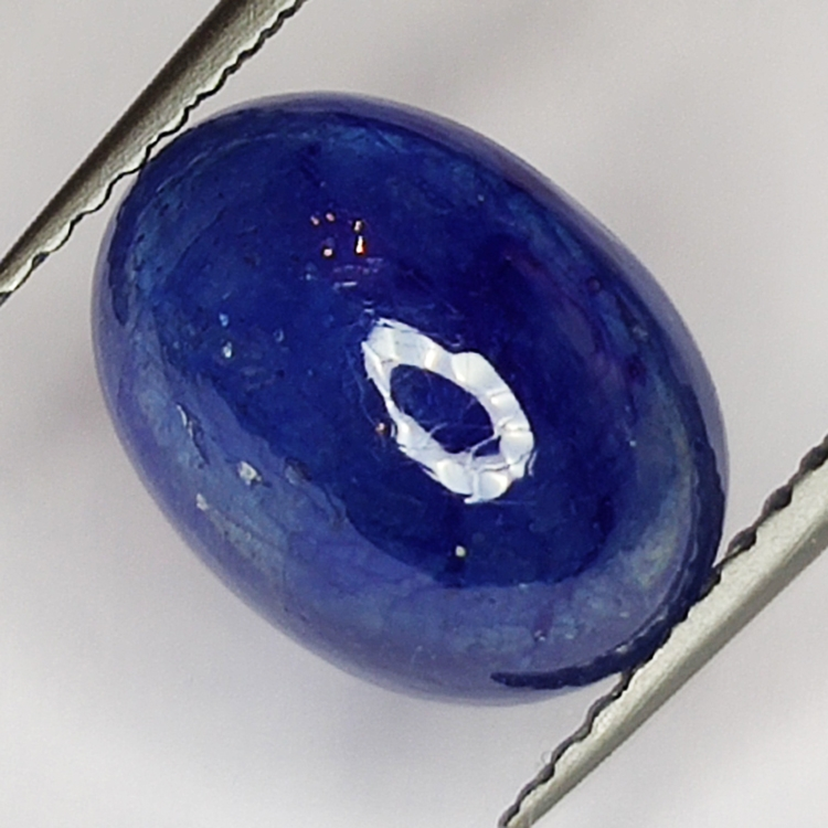 4.77ct Zafiro Azul cabujón oval 10.9x8.1mm