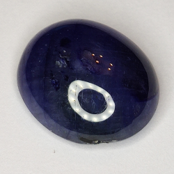 9.51ct Blue Sapphire cabochon oval 13.9x11.9mm