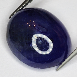 9.51ct Blue Sapphire cabochon oval 13.9x11.9mm