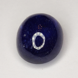 9.06ct Blauer Saphir cabochon oval 12.2x10.3mm