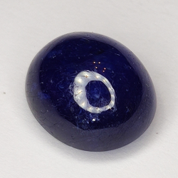 9.06ct Blue Sapphire cabochon oval 12.2x10.3mm