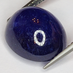 9.06ct Blue Sapphire cabochon oval 12.2x10.3mm