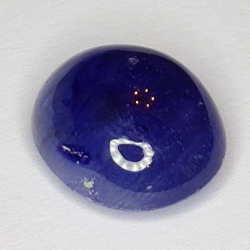 6.37ct Blue Sapphire cabochon oval 11.3x9.6mm