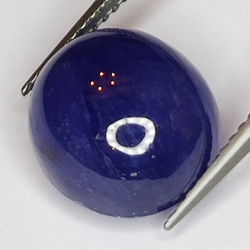 10.06ct Zaffiro Blu cabochon ovale 11.8x10.6mm