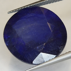 20.89ct Blauer Saphir Ovalschliff 17.9x16.4mm