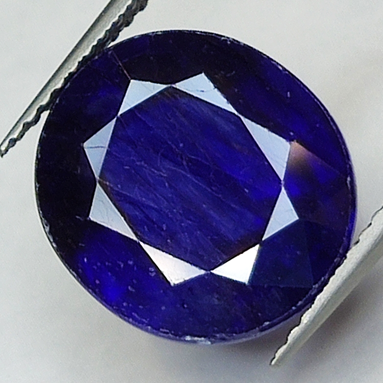 10.51ct Blue Sapphire oval cut 13.1x11.8mm