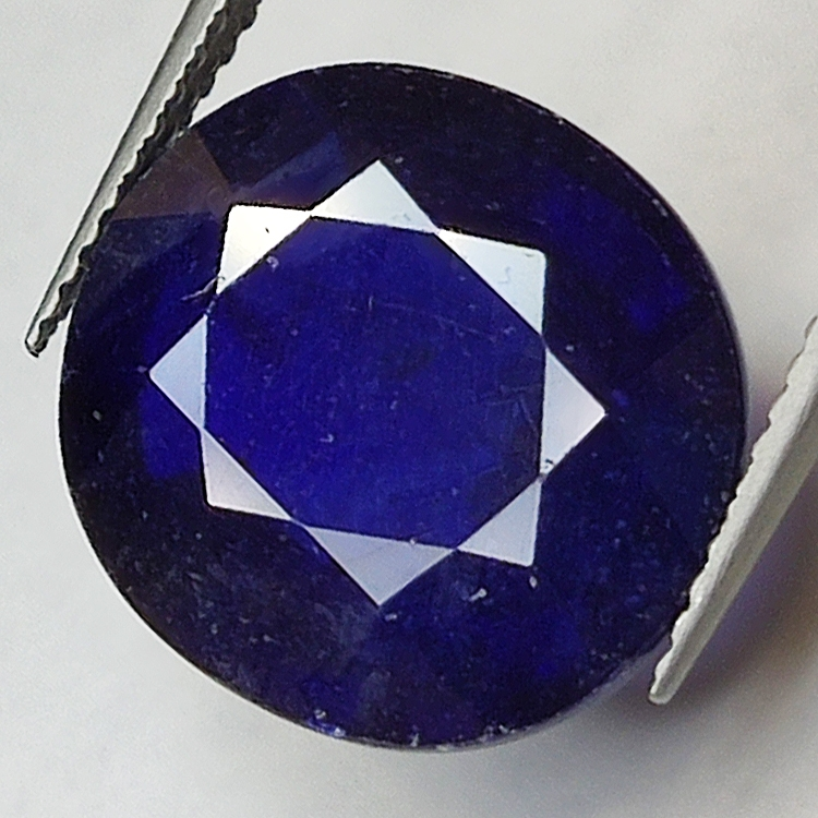 12.72ct Blauer Saphir Ovalschliff 14.9x13.5mm