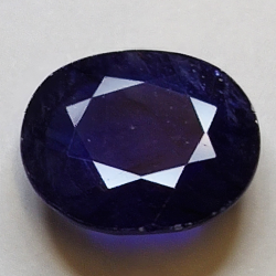 10.21ct Zaffiro blu taglio ovale 14.8x13.0mm