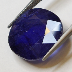 10.21ct Blauer Saphir Ovalschliff 14.8x13.0mm