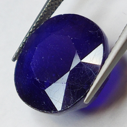 15.05ct Blue Sapphire oval cut 15.3x13.8mm