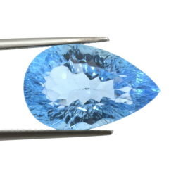 14,86ct Swiss BlueTopaz Millenium Pear Cut