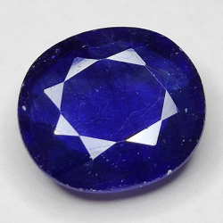 10.51ct Bleu Saphir coupe ovale 14.3x12.8mm