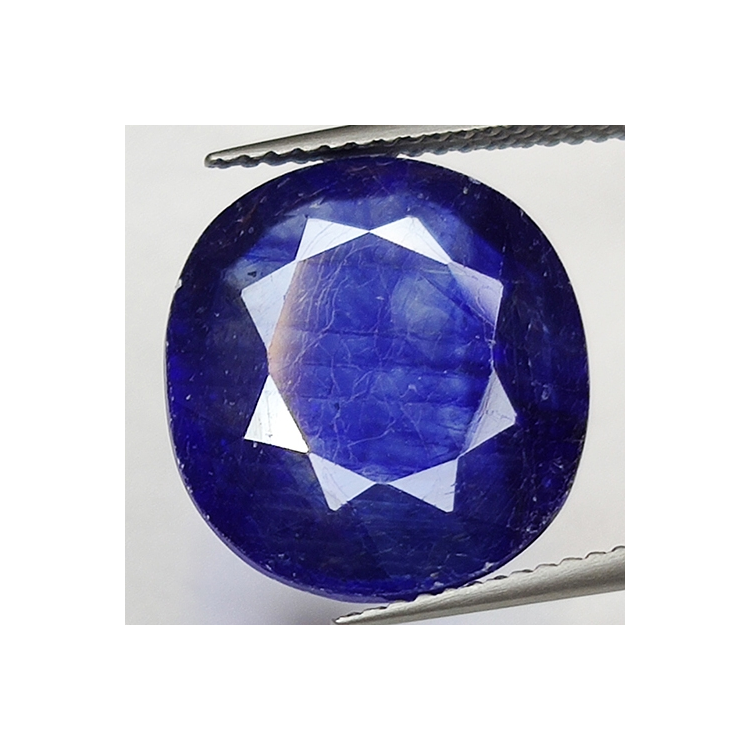 10.51ct Bleu Saphir coupe ovale 14.3x12.8mm