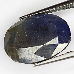 6.25ct Blauer Saphir Ovalschliff 12.9x9.6mm