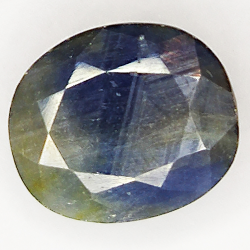 10.55ct Bleu Saphir coupe ovale 13.5x11.3mm