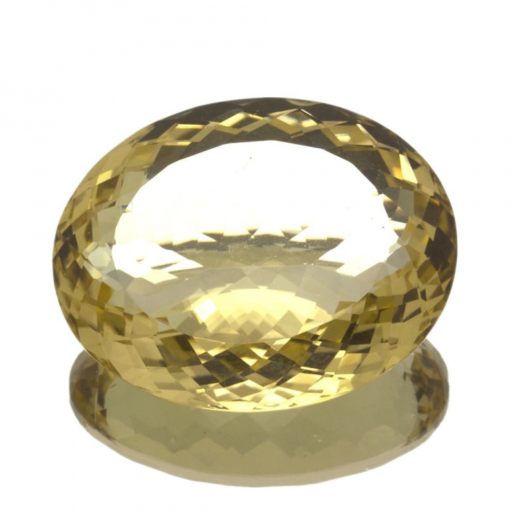 36,57ct. Lemon Quartz Oval Cut