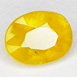 1.76ct Yellow Sapphire oval cut 7.6x5.8mm