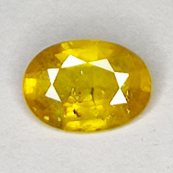 1.48ct Saphir Jaune coupe ovale 8.3x5.8mm