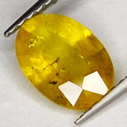 1.48ct Saphir Jaune coupe ovale 8.3x5.8mm