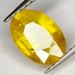 1.48ct Gelber Saphir ovalschliff 8.3x5.8mm