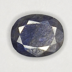 5.50ct Blauer Saphir Ovalschliff 12.6x10.2mm