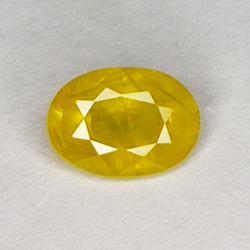 1.54ct Gelber Saphir ovalschliff 7.7x5.6mm