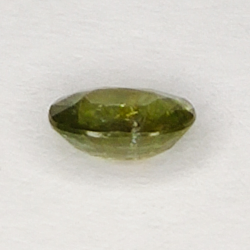 0.64ct Saphir vert coupe ovale 5.8x4.6mm