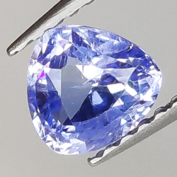 1.07ct Zaffiro Blu taglio trillante 5.7x5.4mm