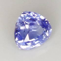 1,07ct Blauer Saphir trilliantschliff 5,7x5,4mm