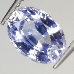 1.06ct Violet Sapphire oval cut 6.9x5.0mm