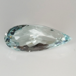 5.88ct Acquamarina taglio pera 18.3x7.9mm