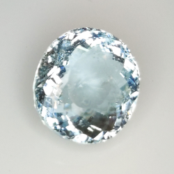 6.62ct Acquamarina taglio ovale 12.5x11.5mm