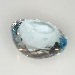 6.62ct Acquamarina taglio ovale 12.5x11.5mm